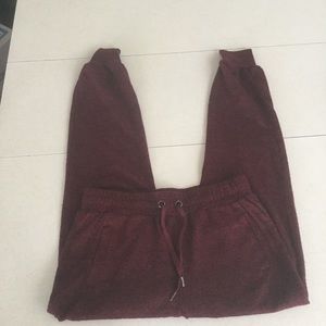Adam Levine Maroon Pull On Jogger Sweatpants Size Medium Lounge Comfort